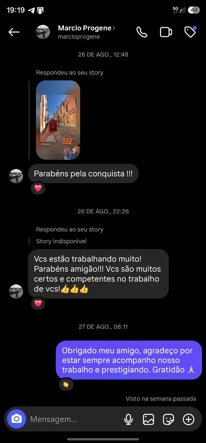 Depoimento sobre competência no trabalho