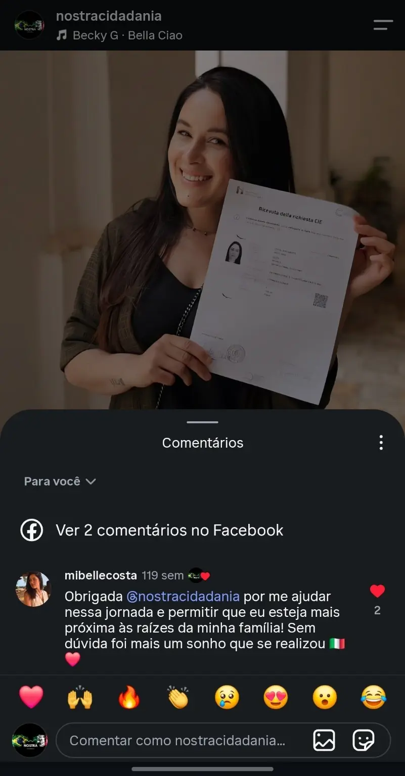 Depoimento sobre o sonho de estar perto das raízes familiares