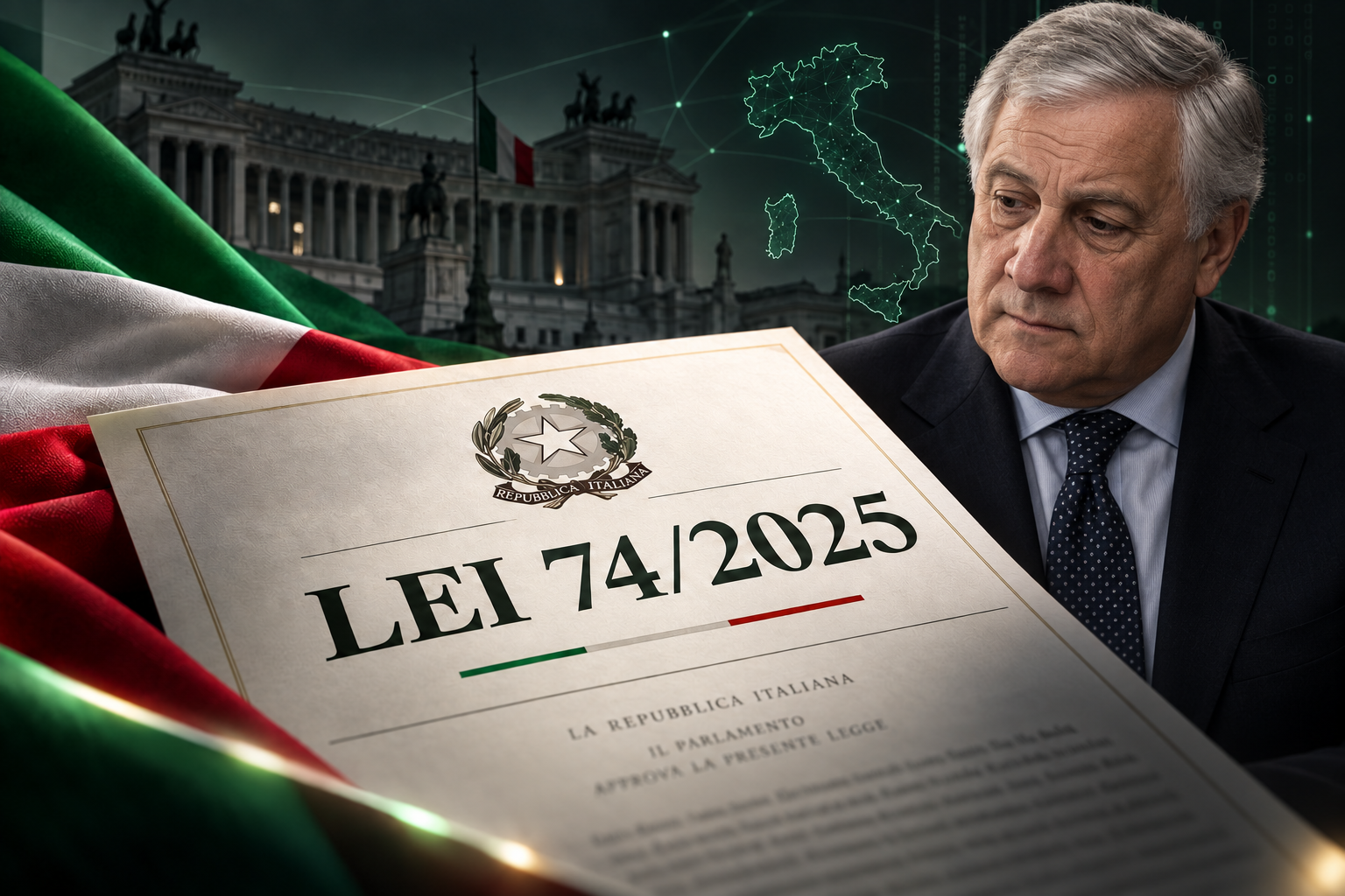 Antonio Tajani e a Lei 74 de 2025 sobre cidadania italiana