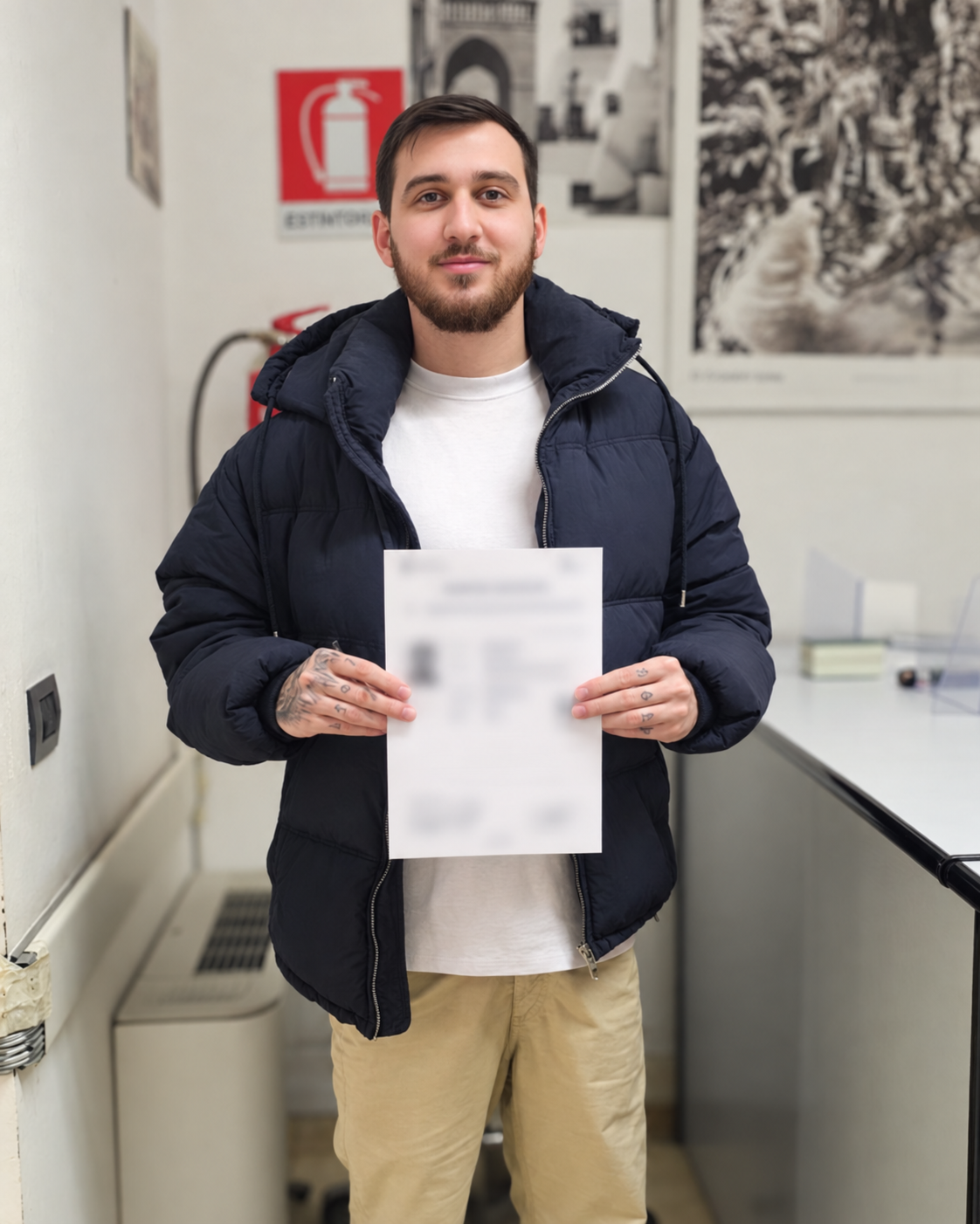 Cliente com documento italiano emitido após o reconhecimento da cidadania